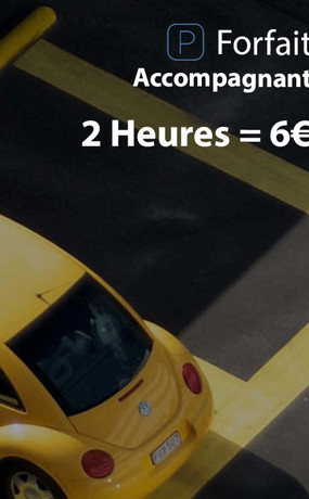 Forfait accompagnant 2h et 4h 