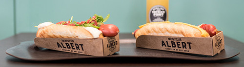 Restaurant monsieur Albert hot dogs