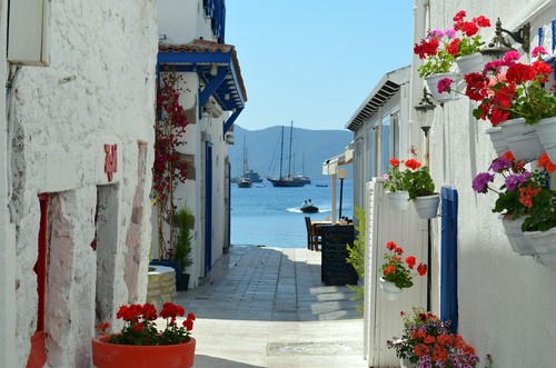 Destination Bodrum ville maisons blanches