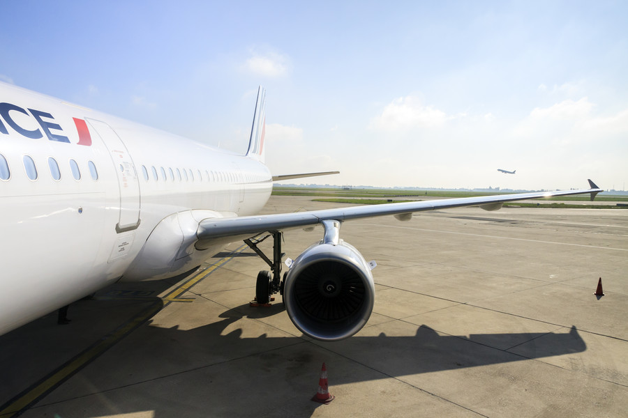 compagnie airfrance avion tarmac