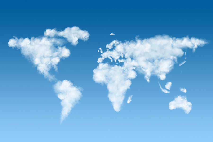 guide document carte monde nuage