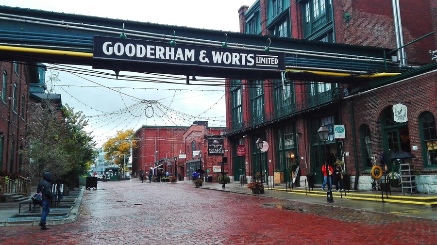 Quartier des distilleries à Toronto