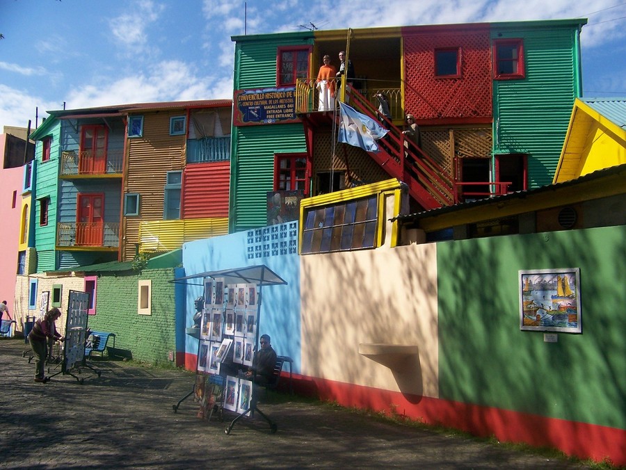 Maisons colorées à Buenos Aires