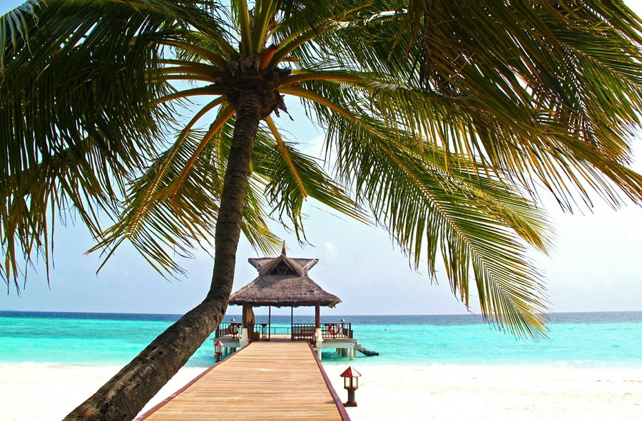 Destination Malé Maldives plage ponton