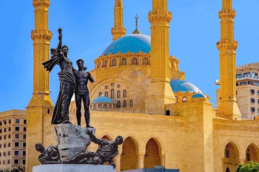 Liban Mosquée Al-Amine à Beyrouth
