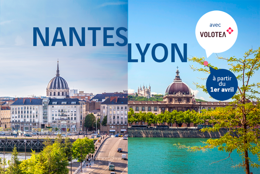 Volotea ouvre une ligne vers Nantes au départ de Lyon