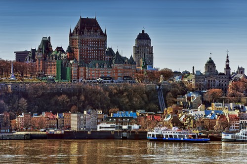Vieille ville Québec château de Frontenac