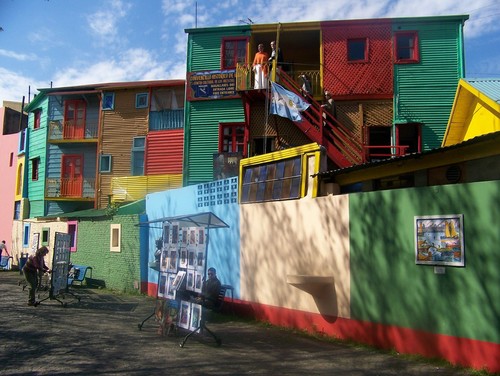 Maisons colorées à Buenos Aires