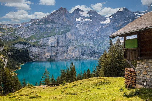 Suisse lac d'oeschinen