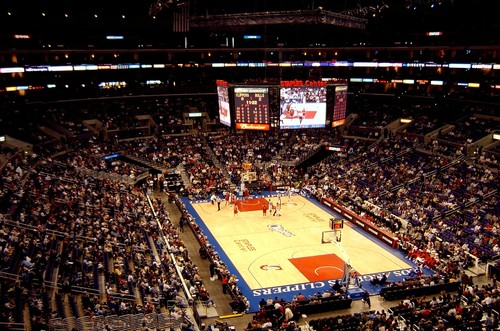 Match de basket des Lakers au Staple Center de Los Angeles